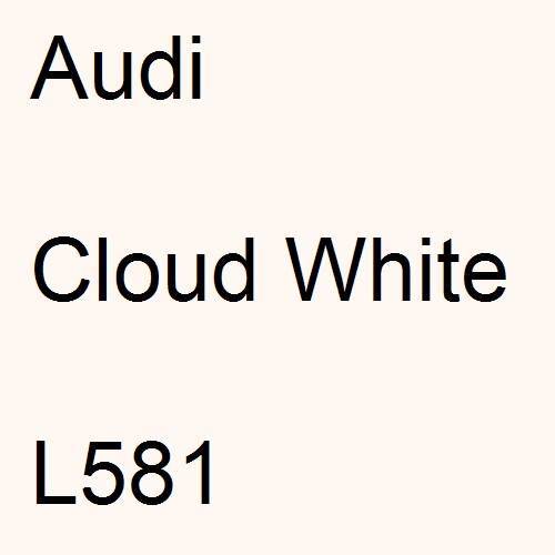 Audi, Cloud White, L581.